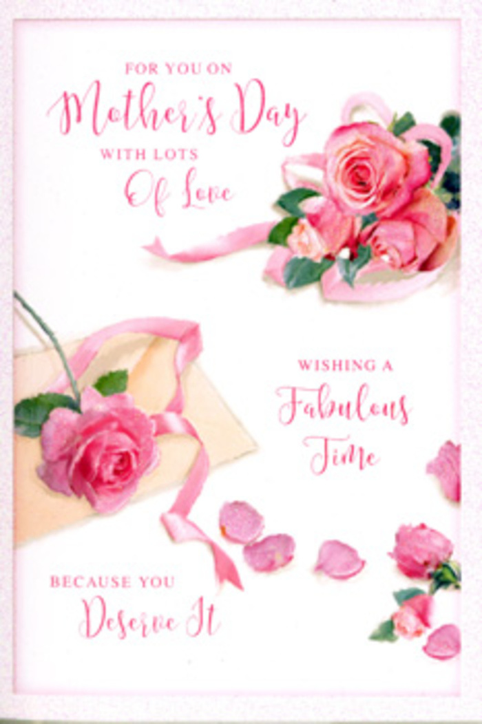 In this Mother's Day card, the layout resembles a delicate flat-lay arrangement carefully styled by an experienced florist in Harrow Weald. The main focus is a gathering of lush pink roses placed across a bright, uncluttered white surface, each bloom at a slightly different stage of opening, from softly cupped buds to fully unfurled flowers revealing intricate petal spirals. Their colours range from pale blush to richer rose-pink, creating a natural gradient that draws the eye along the card. Around the central cluster, a scattering of individual petals is artfully positioned, suggesting both spontaneity and intention, much like the petals that fall while hand-tying bouquets in a busy workshop near Harrow Weald station. A fine, satin-like ribbon in a complementary pastel shade weaves through the arrangement, looping gently beneath and beside the roses, reinforcing the sense of a lovingly wrapped gift. Intertwined with the floral imagery is a sweeping message in elegant, handwritten-style script, celebrating Mother's Day with affectionate words. The letters curve and flow with the same softness as the petals, balancing the composition and guiding the viewer from one side of the card to the other. A hint of greenery peeks out behind some of the flowers, adding a touch of fresh contrast to the dominant pinks and whites without distracting from the romantic tone. Soft, even lighting bathes the entire scene, eliminating harsh shadows and giving the roses a velvety, almost touchable appearance, as if they have just been arranged for same-day delivery to a family home off High Road. The effect is gentle, sentimental, and quietly luxurious, capturing the enduring love and appreciation felt for mothers on their special day.